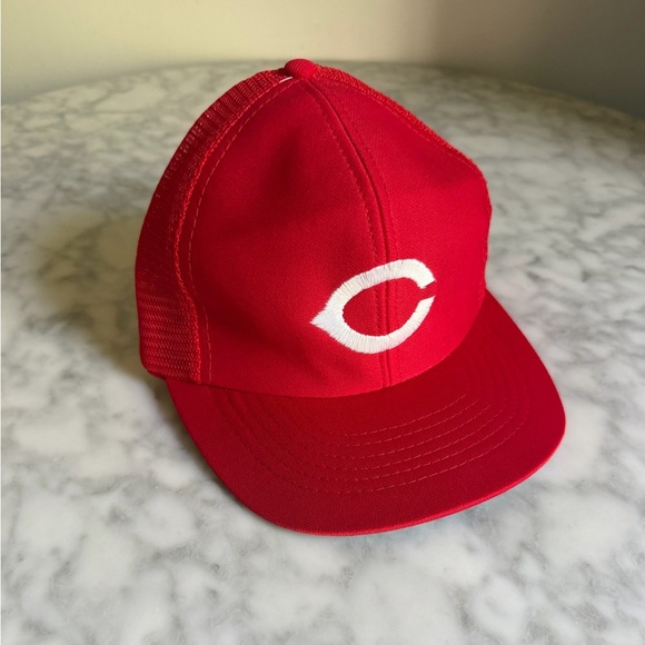 MLB Other - Vintage 80s Cincinnati Reds MLB Snapback Hat Twins Mesh Baseball Cap 90s Sports